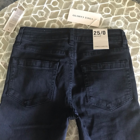 NEW!  Vince Camuto 5-pocket jet black skinny jeans - Picture 5 of 6